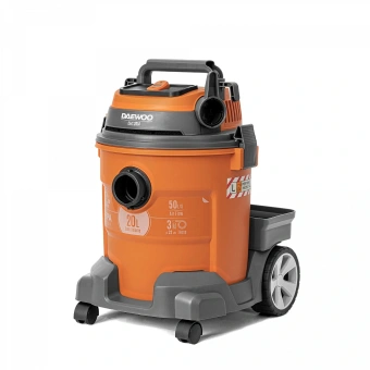 Строительный пылесос Daewoo DAVC 2514S 1400Вт (уборка: сухая/влажная/выдув/сбор воды) серый - купить недорого с доставкой в интернет-магазине