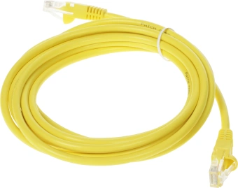 Патч-корд cat.5E molded 3м желтый RJ-45 (m)-RJ-45 (m) - купить недорого с доставкой в интернет-магазине