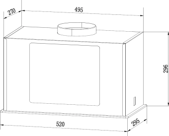 Вытяжка встраиваемая Weissgauff Aura 1350 белый управление: сенсорное (1 мотор) - купить недорого с доставкой в интернет-магазине