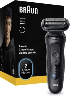 Бритва сетчатая Braun 52-N1200s реж.эл.:3 питан.:аккум. белый - купить недорого с доставкой в интернет-магазине