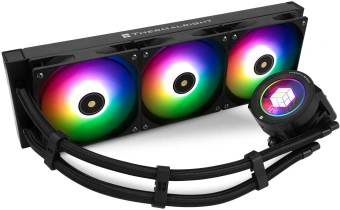 Система водяного охлаждения Thermalright Core Vision 360 ARGB Soc-AM5/AM4/1200/1700/1851 черный 4-pin 27.7dB Al LCD Ret (C-VISION-360-BL-ARGB) - купить недорого с доставкой в интернет-магазине