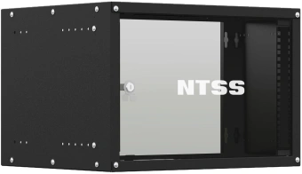 Шкаф коммутационный NTSS Lime (NTSS-WL6U5545GS-BL) настенный 6U 550x450мм пер.дв.стекл несъемн.бок.пан. 30кг черный 370мм 9.6кг 110град. 370мм IP20 сталь - купить недорого с доставкой в интернет-магазине