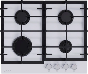 Газовая варочная поверхность Lex GVG 642-1 WH белый - купить недорого с доставкой в интернет-магазине