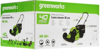 Газонокосилка роторная Greenworks GD40LM46HP (2514407UB) - купить недорого с доставкой в интернет-магазине