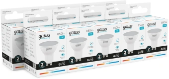 Лампа светодиодная Gauss Elementary 13621 11Вт цок.:GU10 софит 220B св.свеч.бел.нейт. MR16 (упак.:10шт) - купить недорого с доставкой в интернет-магазине