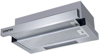 Вытяжка встраиваемая Centek CT-1840-60 серый управление: кнопочное (1 мотор) - цена, купить или заказать с доставкой в интернет-магазине Вытяжка встраиваемая Centek CT-1840-60 серый управление: кнопочное (1 мотор) - купить недорого с доставкой в интернет-магазине