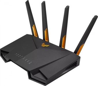 Роутер беспроводной Asus TUF-AX4200 AX4200 10/100/1000/2500BASE-TX/4G ready черный - купить недорого с доставкой в интернет-магазине