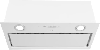 Вытяжка встраиваемая Domfy DM6036BB WG белый управление: кнопочное (1 мотор) - купить недорого с доставкой в интернет-магазине