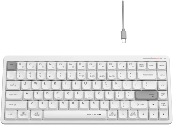 Клавиатура A4Tech Fstyler FBX53C белый USB беспроводная BT/Radio slim Multimedia (FBX53C) - купить недорого с доставкой в интернет-магазине