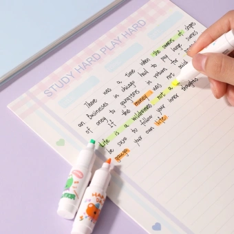 Набор текстовыделителей Deli EU612 скошенный пиш. наконечник 1-5мм 6цв. ассорти (6шт.) - купить недорого с доставкой в интернет-магазине