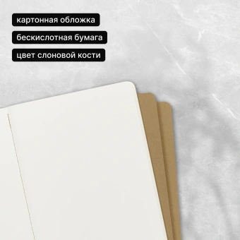Блокнот Moleskine CAHIER JOURNAL QP423 XLarge 190х250мм обложка картон 120стр. нелинованный бежевый (3шт) - купить недорого с доставкой в интернет-магазине