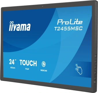 Монитор Iiyama 23.8" ProLite T2455MSC-B2 черный IPS LED 5ms 16:9 HDMI M/M глянцевая 1000:1 400cd 178гр/178гр 1920x1080 DP FHD USB Touch 4.4кг - купить недорого с доставкой в интернет-магазине