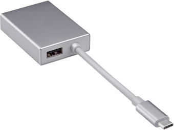 Адаптер Buro BHP miniDisplayPort (f)-USB Type-C (m) 0.1м серебристый - купить недорого с доставкой в интернет-магазине