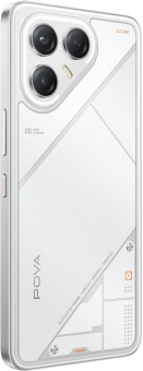 Смартфон Tecno POVA 7 Ultra 5G 256Gb 8Gb белый моноблок 3G 4G 6.8" 1080x2460 Android 14 50Mpix 802.11 a/b/g/n/ac NFC GPS GSM900/1800 Protect - купить недорого с доставкой в интернет-магазине