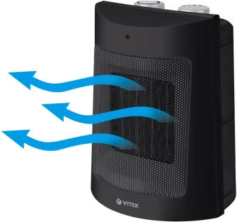 Тепловентилятор Vitek Midnight VT-2064 1800Вт черный - купить недорого с доставкой в интернет-магазине