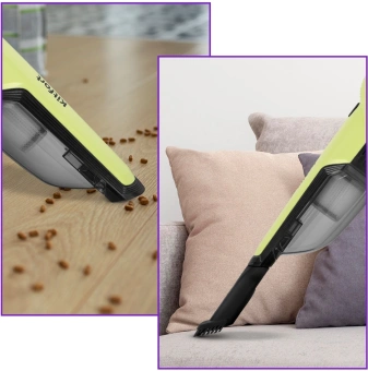 Пылесос моющий Kitfort КТ-5201 180Вт зеленый/черный - купить недорого с доставкой в интернет-магазине