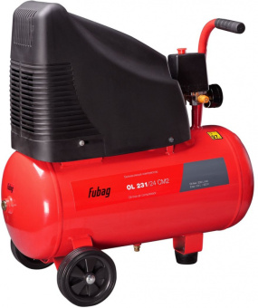 Компрессор поршневой Fubag OL 231/24 CM2 безмасляный 230л/мин 24л 1500Вт красный - купить недорого с доставкой в интернет-магазине