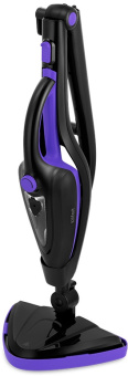 Швабра паровая Kitfort КТ-1051 1500Вт черный/фиолетовый - купить недорого с доставкой в интернет-магазине