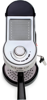 Кофеварка рожковая Vitek VT-1515 1350Вт серебристый - купить недорого с доставкой в интернет-магазине