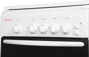 Плита Газовая Gefest CG 50M04 K73 белый (металлическая крышка) реш.чугун - купить недорого с доставкой в интернет-магазине