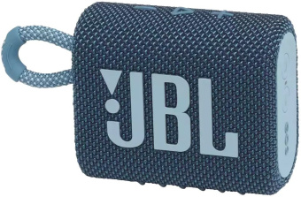 Колонка порт. JBL GO 3 синий 4.2W 1.0 BT 10м (JBLGO3BLU) - купить недорого с доставкой в интернет-магазине