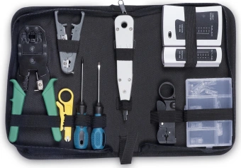 Набор инструментов Cabeus HT-TK-01 для заделки и обрезки черный - купить недорого с доставкой в интернет-магазине