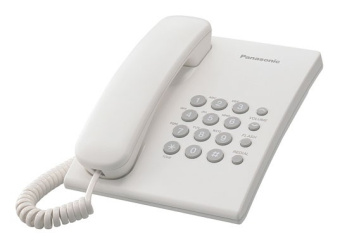 Телефон проводной Panasonic KX-TS2350RUW белый - купить недорого с доставкой в интернет-магазине