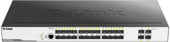 Коммутатор D-Link DGS-3000-28XS/B1A (L2) 24SFP 4SFP+ управляемый - купить недорого с доставкой в интернет-магазине