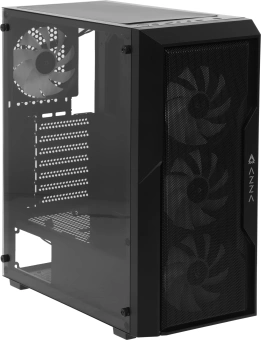 Корпус Azza Fighter черный без БП ATX 4x120mm 2x140mm 2xUSB2.0 1xUSB3.0 audio bott PSU - купить недорого с доставкой в интернет-магазине