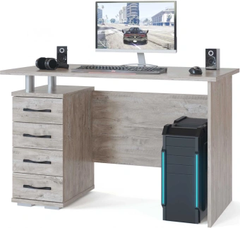 Стол для компьютера Сокол КСТ106.1 столешница ЛДСП дуб юкон (00-00009491) - купить недорого с доставкой в интернет-магазине