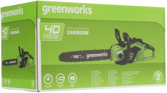 Цепная пила Greenworks GD40CS18 аккум. 3600Вт 4.89л.с. дл.шины:18" (45cm) (2009607) - купить недорого с доставкой в интернет-магазине