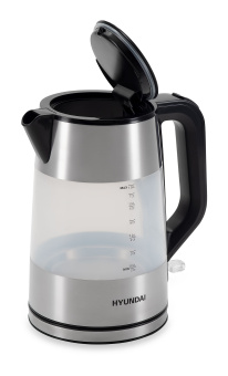 Чайник электрический Hyundai HYK-P4026 1.9л. 2200Вт черный корпус: пластик - купить недорого с доставкой в интернет-магазине
