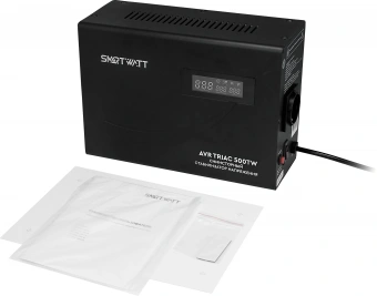 Стабилизатор напряжения Smartwatt AVR Triac 500TW 500ВА черный - купить недорого с доставкой в интернет-магазине