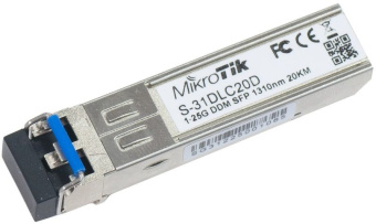 Модуль MikroTik S-31DLC20D Single Mode Dual LC 20km OEM - купить недорого с доставкой в интернет-магазине