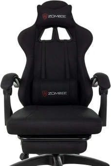 Кресло игровое Zombie Weaver черный с подголов. крестов. пластик подст.для ног пластик черный - купить недорого с доставкой в интернет-магазине