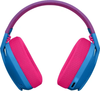 Наушники с микрофоном Logitech G435 голубой/розовый накладные BT/Radio оголовье (981-001065) - купить недорого с доставкой в интернет-магазине