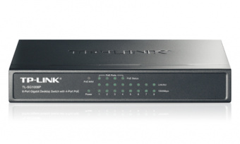 Коммутатор TP-Link TL-SG1008P 8G 4PoE 55W неуправляемый - купить недорого с доставкой в интернет-магазине