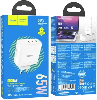 Сетевое зар./устр. Hoco N30 Glory 25W 3A (PD+QC) (84155) - купить недорого с доставкой в интернет-магазине
