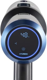 Пылесос ручной Hyundai HYV-S7970 500Вт серый/синий - купить недорого с доставкой в интернет-магазине