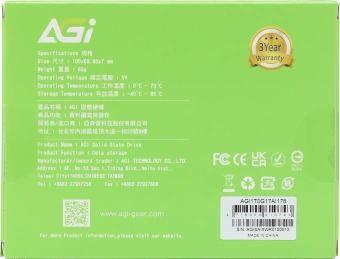 Накопитель SSD AGi SATA-III 1TB AGI1T0G17AI178 AI178 2.5" - купить недорого с доставкой в интернет-магазине