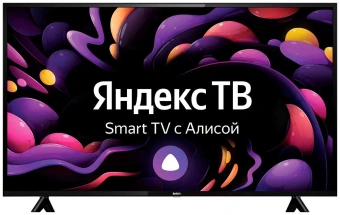 Телевизор LED BBK 43" 43LEX-7258/FTS2C (B) Яндекс.ТВ черный FULL HD 60Hz DVB-T2 DVB-C DVB-S2 USB WiFi Smart TV (RUS) - купить недорого с доставкой в интернет-магазине