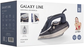 Утюг Galaxy Line GL 6143 3400Вт синий - купить недорого с доставкой в интернет-магазине
