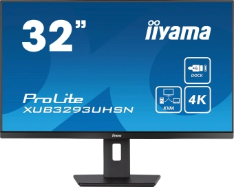 Монитор Iiyama 31.5" XUB3293UHSN-B5 черный IPS LED 16:9 HDMI M/M матовая HAS Piv 350cd 178гр/178гр 3840x2160 60Hz DP 4K USB 9.9кг - купить недорого с доставкой в интернет-магазине
