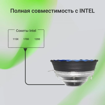 Устройство охлаждения(кулер) Digma D-CPC95-2 120x120x25mm Soc-AM5/AM4/1200/1700/1851 черный 3-pin 29dB Al 95W 185gr Ret - купить недорого с доставкой в интернет-магазине