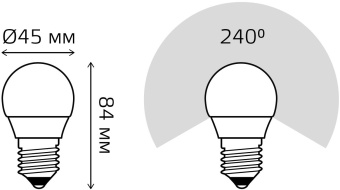 Лампа светодиодная Gauss Elementary 10Вт цок.:E27 шар 220B 3000K св.свеч.бел.теп. (упак.:10шт) (53210) - купить недорого с доставкой в интернет-магазине