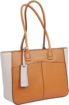 Деловая сумка женская Piquadro Ashley BD6461W134/AR с отделением для ноутбука охра натур.кожа - купить недорого с доставкой в интернет-магазине