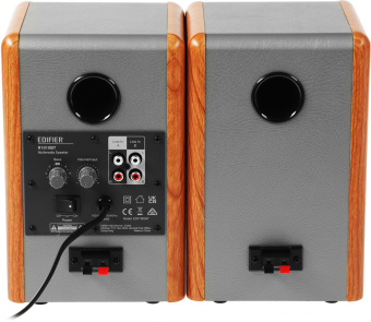 Колонки Edifier R1010BT 2.0 коричневый/коричневый 24Вт BT - купить недорого с доставкой в интернет-магазине