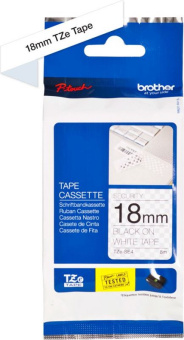 Картридж ленточный Brother TZESE4 черный на белом 18x8 для Brother P-Touch - купить недорого с доставкой в интернет-магазине