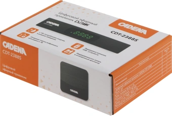 Ресивер DVB-T2 Cadena CDT-2388S черный - купить недорого с доставкой в интернет-магазине