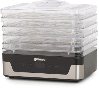 Сушка для фруктов и овощей Gorenje FDK400DE 5под. 240Вт нержавеющая сталь - купить недорого с доставкой в интернет-магазине